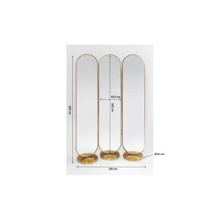 Miroir sur pied Curve 106x166cm