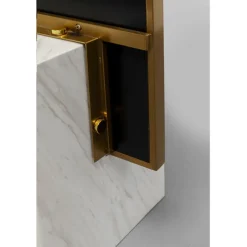 Miroir sur pied Hulda laiton 46x180cm