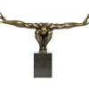 Objet décoratif athlète bronze 75cm