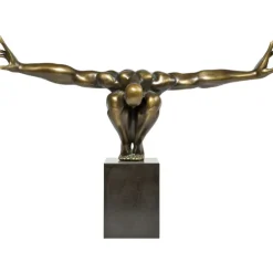 Objet décoratif athlète bronze 75cm