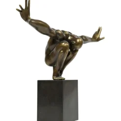 Objet décoratif athlète bronze 75cm