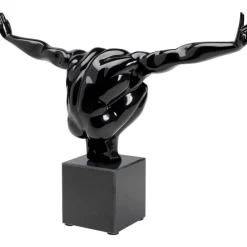 Objet décoratif athlète noir 75cm