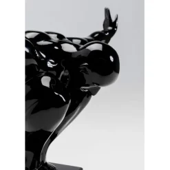 Objet décoratif athlète noir 75cm