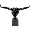 Objet décoratif athlète noir PM 43cm