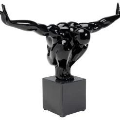 Objet décoratif athlète noir PM 43cm