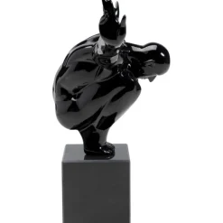 Objet décoratif athlète noir PM 43cm