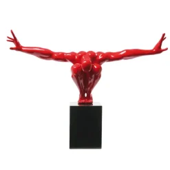 Objet décoratif athlète rouge 75cm