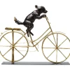 Objet décoratif Dog With Bicycle 44cm