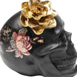 Objet décoratif Flower Skull 22cm