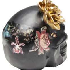 Objet décoratif Flower Skull 22cm