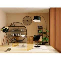 Objet décoratif Globe Earth noir