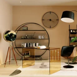 Objet décoratif Globe Earth noir
