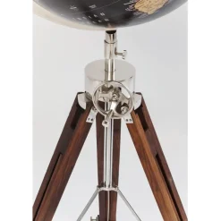 Objet décoratif Globe Earth noir