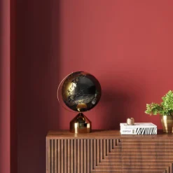Objet décoratif Globe Top doré 47cm