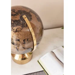 Objet décoratif Globe Top doré 47cm
