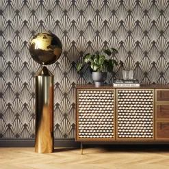Objet décoratif Globe Top doré 132cm
