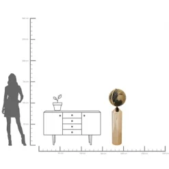 Objet décoratif Globe Top doré 132cm