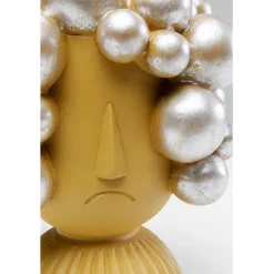 Objet décoratif Hairstyle jaune 19cm