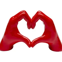 Objet décoratif Heart Hands rouge 12cm