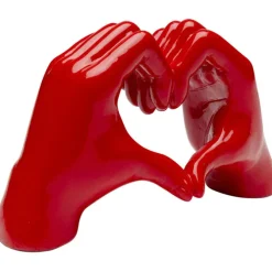 Objet décoratif Heart Hands rouge 12cm