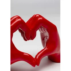 Objet décoratif Heart Hands rouge 12cm