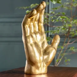 Objet décoratif Mano doré 35cm