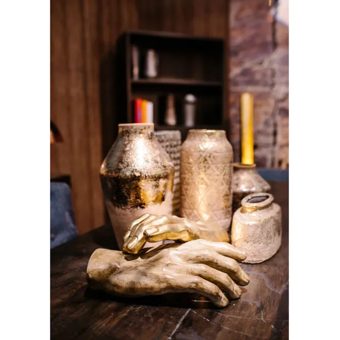 Objet décoratif Mano doré 35cm