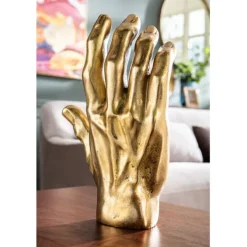 Objet décoratif Mano doré 35cm