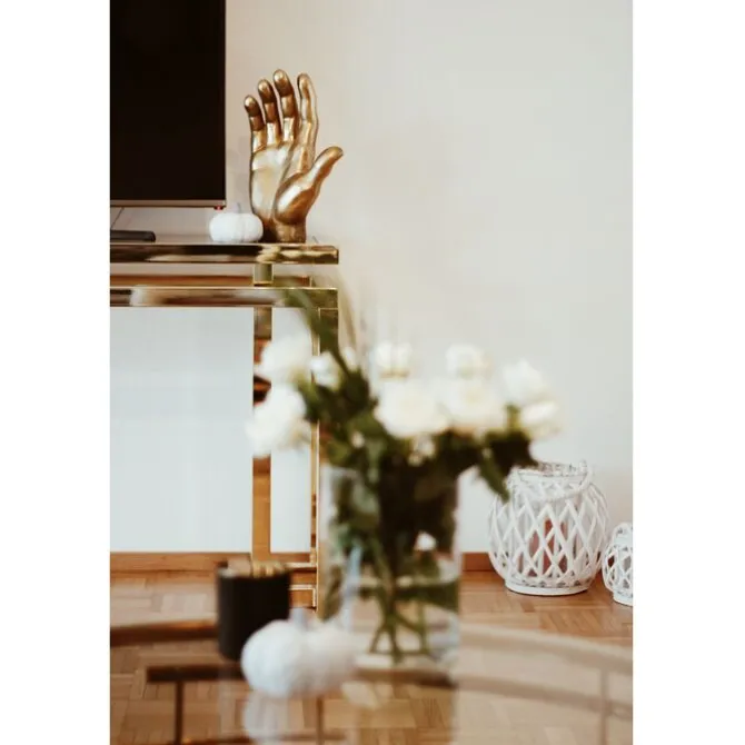 Objet décoratif Mano doré 35cm