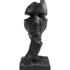 Objet décoratif Quiet Face noir 31cm