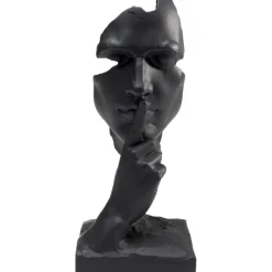 Objet décoratif Quiet Face noir 31cm