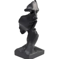 Objet décoratif Quiet Face noir 31cm