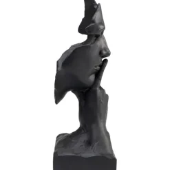 Objet décoratif Quiet Face noir 31cm