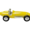 Objet décoratif Racing Car jaune 9cm