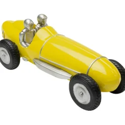 Objet décoratif Racing Car jaune 9cm