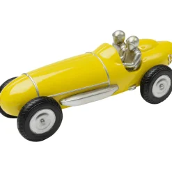 Objet décoratif Racing Car jaune 9cm