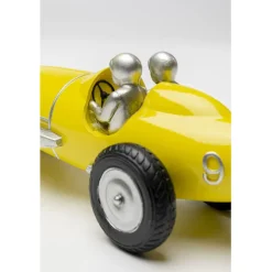 Objet décoratif Racing Car jaune 9cm