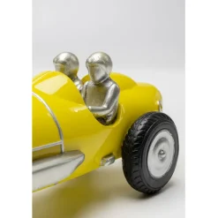 Objet décoratif Racing Car jaune 9cm