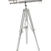 Objet décoratif Telescope argenté 125cm