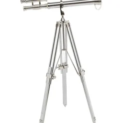 Objet décoratif Telescope argenté 125cm