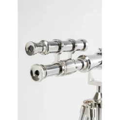 Objet décoratif Telescope argenté 125cm