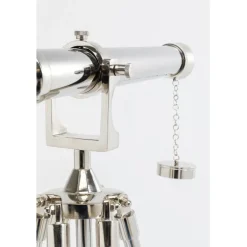 Objet décoratif Telescope argenté 125cm