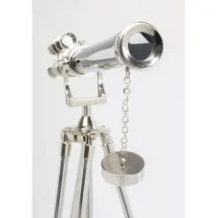 Objet décoratif Telescope argenté 125cm