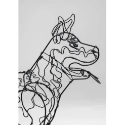 Objet décoratif Wire Attack Dog 36cm