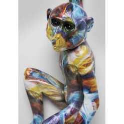 Objet mural Hanging Ape Colorful 17x67cm
