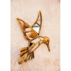 Objet mural Hummingbird miroir 27x32cm
