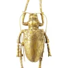 Objet mural Longicorn Beetle doré