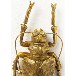 Objet mural Longicorn Beetle doré