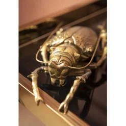 Objet mural Longicorn Beetle doré