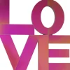 Objet mural Love Letters 90x90cm